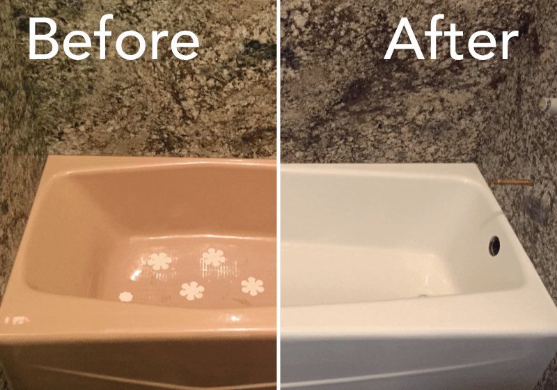 Cast iron bathtub reglazing